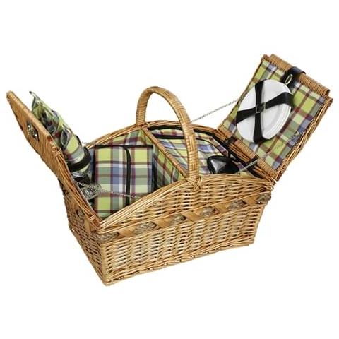 Cesto Picnic Verbania Per 4 Persone Con Fodera Interna E Cerniere - Foto 1