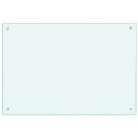 Paraschizzi Per Cucina Bianco 90x60 Cm In Vetro Temperato - Foto 1