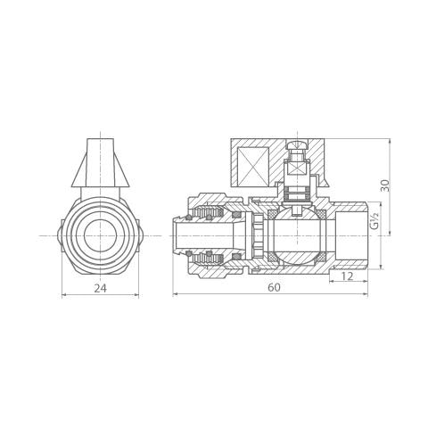 Pexalpex 16mm X 12 Maschio Bsp Valvola Sfera Raccordi Tubi Compressione - Foto 2