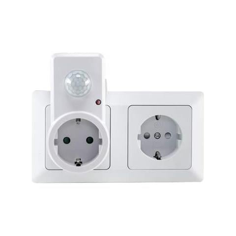 Presa Adattatore Con Rilevatore Di Movimento, Portata 120°-9 M, 230 V, 1200 W, Led Di Colore Bianco, 21055 - Foto 3