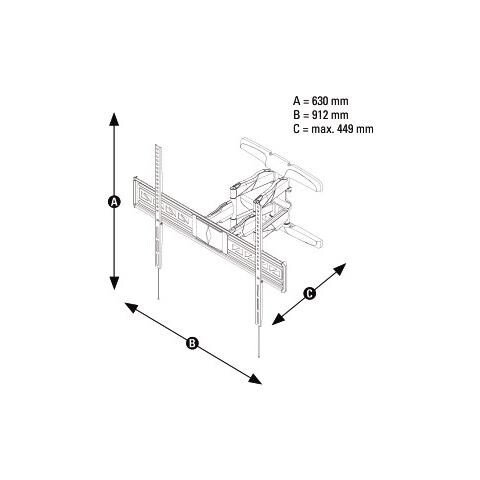 Supporto da Parete 00116225 per TV LCD 47"-90" Portata Max 75 Kg - Foto 7