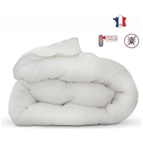 Piumino Antiacaro - 220 X 240 Cm - Caldo - 400 G / m² 2 Persone - Bianco - Foto 1