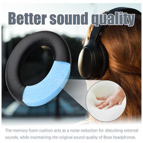 Cuscinetti Auricolari Per Bose Qc35 I /ii, Qc25, Qc15, Qc 2 Ae 2, Ae 2i, Ae 2w, Soundtrue, Soundlink Blue - Foto 17
