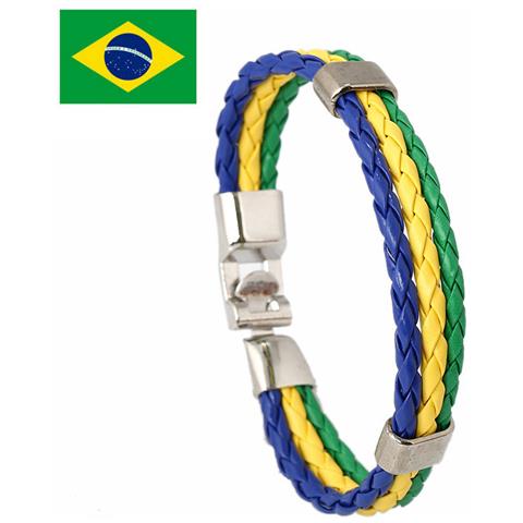 Braccialetto Brasile Coppa Del Mondo Multicolor - Foto 2