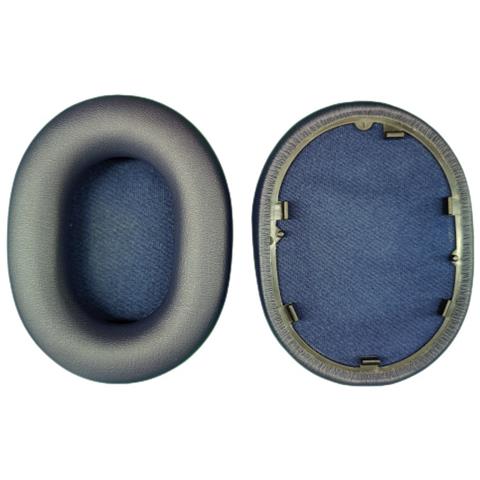 Cuscinetti Di Ricambio Per Cuffie Sony Wh-1000xm5, Confezione Da 2, In Similpelle Proteica Blu Black - Foto 1