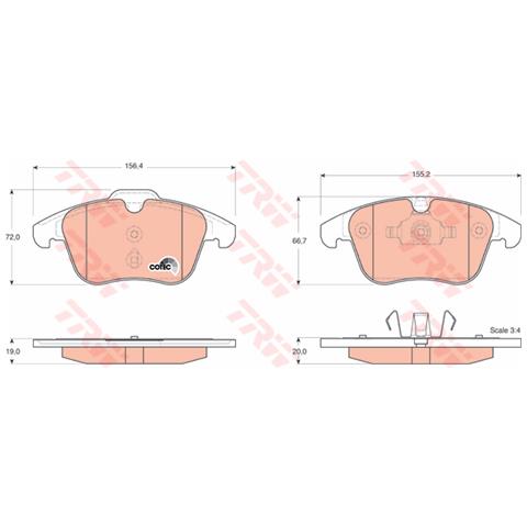 Pattini Freno Ford S-max 2.5 T Flexfuel Gdb1683 - Foto 1