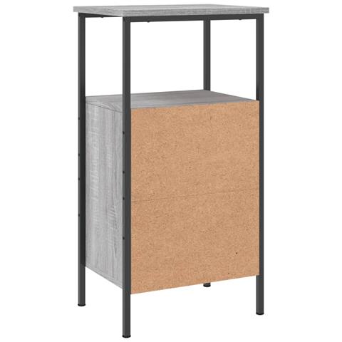 Comodino Grigio Sonoma 41x31x80 Cm In Legno Multistrato - Foto 9