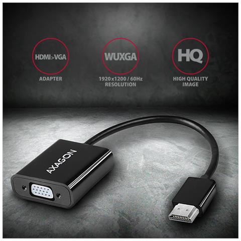 Rvh-vgan Cavo E Adattatore Video 0,17 M Hdmi Tipo A (standard) Vga (d-sub) Nero - Foto 3