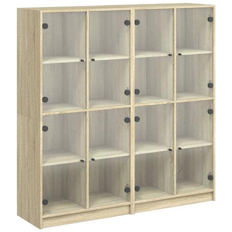 Libreria Ante Rovere Sonoma 136x37x142 Cm In Legno Multistrato - Foto 2