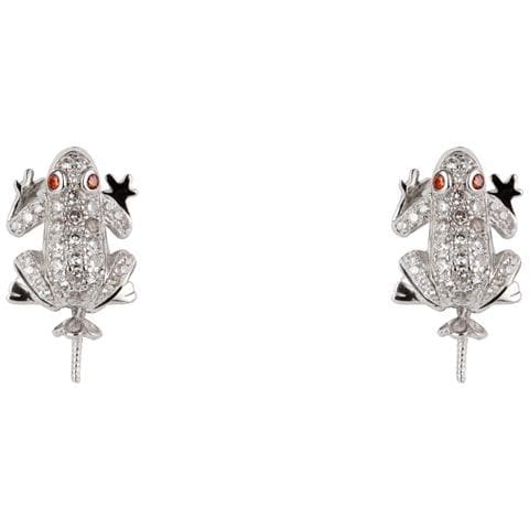 Gioielli Jla-ear-frog1. Pendente, Colore Bianco. Donna. - In ordine - Foto 2