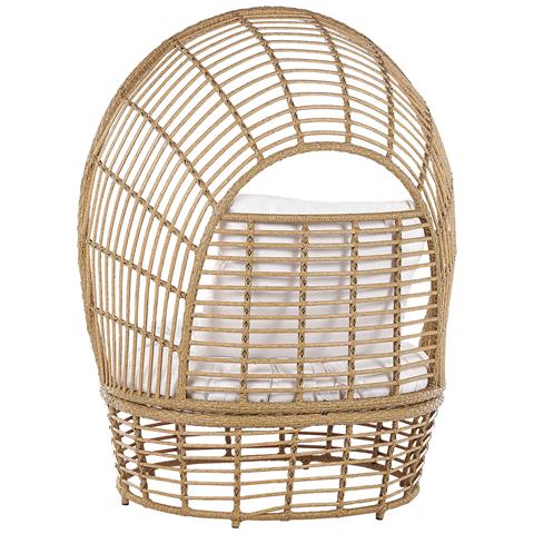 Poltrona Rattan Naturale Bianco Lido - Foto 2