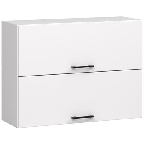 Mobile da cucina pensile OLIWIA, 2 ante, 80x30x58 cm, Colore Bianco - Foto 1