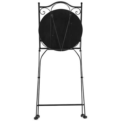 Set Di 2 Sedie Metallo Nero Camprena - Foto 2