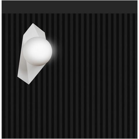 Lampada A Sospensione Drifton - Bianco - Acciaio Verniciato A Polvere, Vetro - 20x30x16 Cm - Foto 8