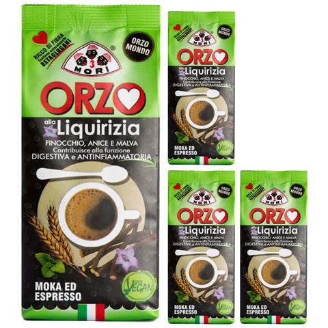 Tre Mori Orzo Mondo Alla Liquirizia Macinato Per Espresso E Moka 4 Da 250 Grammi - Foto 1