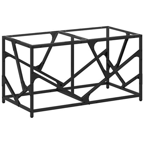 Tavolini Con Piano Vetro Trasparente 2 Pz 78,5x40x41 Cm Acciaio - Foto 1