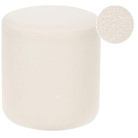 Pouf Moab Bouclé Bianco - Foto 2