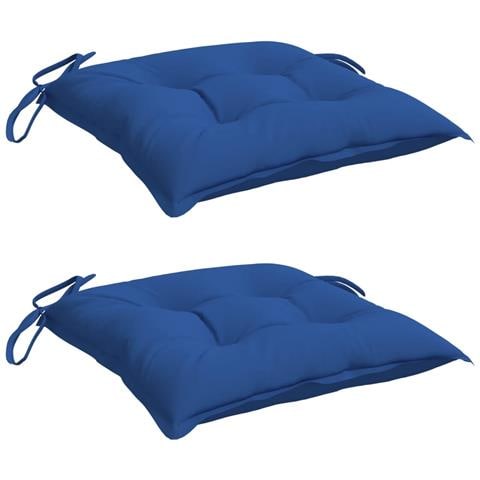 Cuscini Per Pallet 2 Pz Blu 50x50x7 Cm Tessuto Oxford - Foto 3