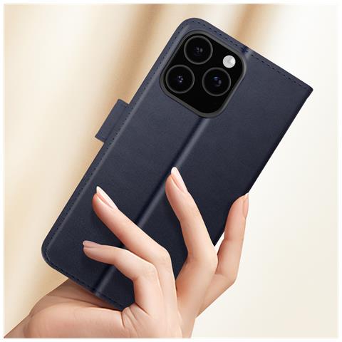 Custodia Per Iphone 16 Pro Max Copertina Portafoglio Supporto Video - Foto 2