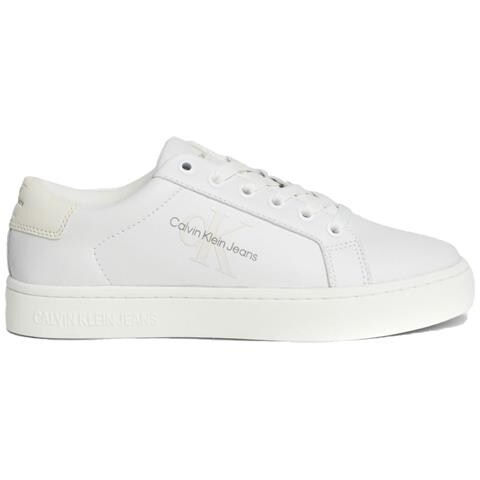 Classic Cupsole Laceup Leisure Trainers Sneakers Pelle Scarpe Donna Bianco Eu 38, Yw0yw01269 0k8 - Foto 2
