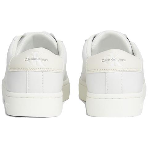 Classic Cupsole Laceup Leisure Trainers Sneakers Pelle Scarpe Donna Bianco Eu 38, Yw0yw01269 0k8 - Foto 3