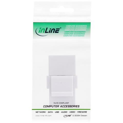 Inserto Snap-In USB 3.1 Type-C femmina /femmina, bianco - Foto 3