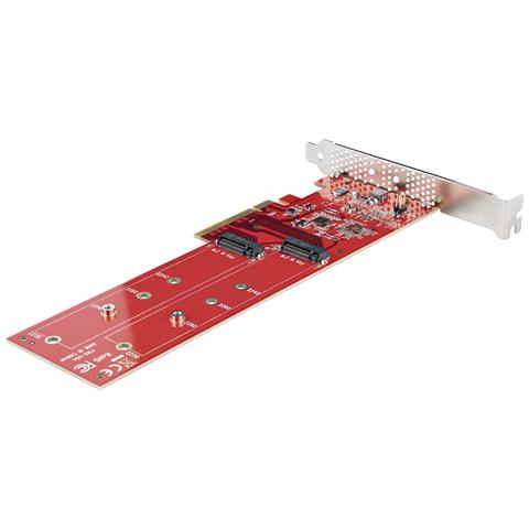 Adattatore PCI Express M. 2 NVMe - Scheda Adattatore PCIe 4.0 x8 x16 a Doppio SSD M. 2 NVMe or AHCI, 7.8Gbps per disco - Biforcazione richiesta - Compatibile con Windows /Linux - Foto 10