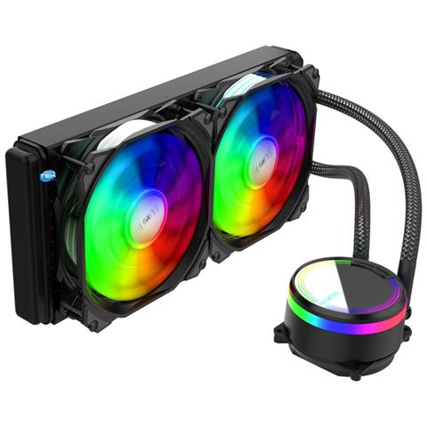 Dissipatore CPU a Liquido M240b per Socket LGA 1700, LGA 1200, LGA 115X, LGA 1366, LGA 2011, LGA 2066, AM4, AM3+, AM3, AM2+, AM2, FM2, FM1 - Foto 1