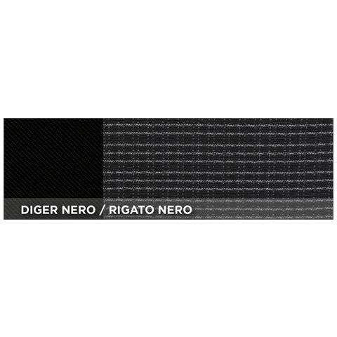 Coprisedili Anteriori Centauro Tg. Universale Tess. Misto Cotone Rigato Nero - Foto 2