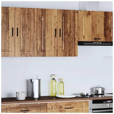 Pensile Da Cucina Porto Legno Vecchio In Legno Multistrato - Foto 2