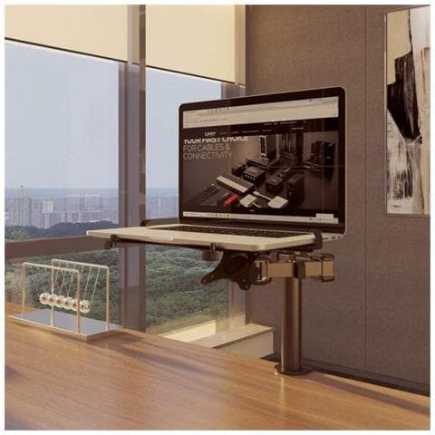 40982 Supporto Per Laptop Braccio Per Computer Portatile Nero 43,9 Cm (17.3"") - Foto 2