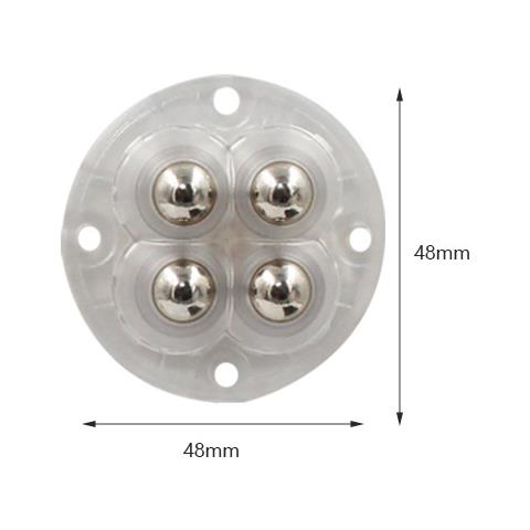 20pcs Ruote Girevoli, Rotelle Girevoli Adesive, Rotelle Per Mobili Resistenti (confezione Da 4) Transparent - Foto 4