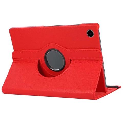 Custodia Per Galaxy Tab A8 10.5” Folio Rotante A 360° Con Funzione Stand, Rosso - Foto 1