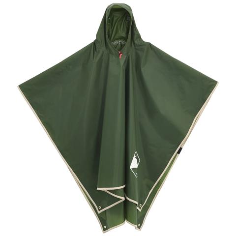 Poncho Antipioggia con Cappuccio Design 2 in 1 Verde 223x145 cm - Foto 2