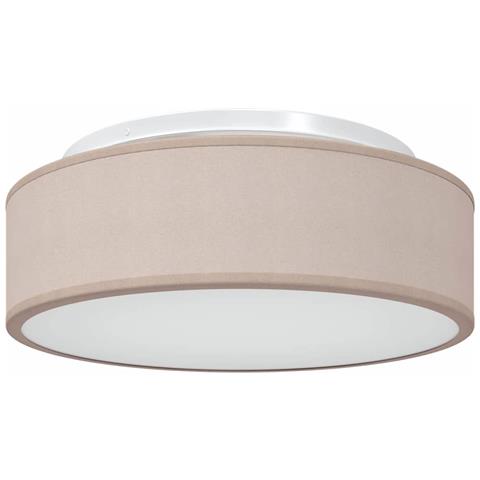 Lampade da soffitto a incasso tortora Ø 38 cm tessuto E27 - Foto 1