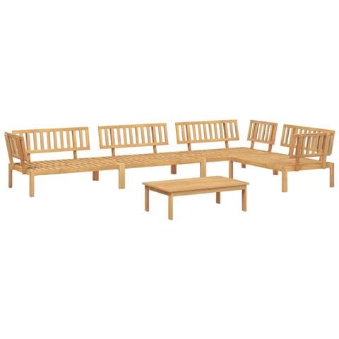 Set Divano Pallet da Giardino 5 pz in Legno Massello di Acacia - Foto 1