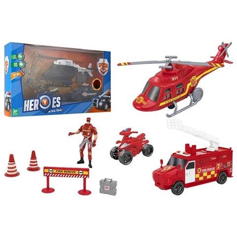 Playset Polizia / Pompieri 2 Personaggi E Accessori Vendita Unitaria Soggetto Casuale - Foto 1