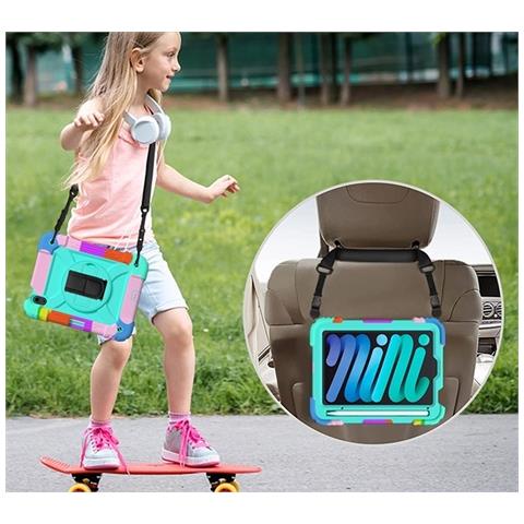 Custodia Per Ipad Mini 6 8.3"" Con Supporto E Tracolla Colorata - Foto 2
