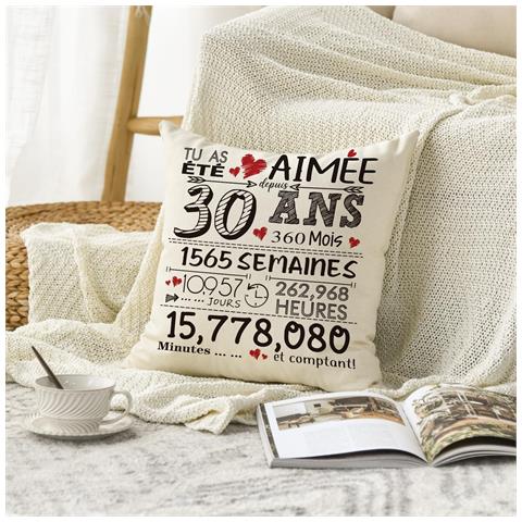 Federa Decorativa Per Compleanno Per Il 30° Compleanno 45x45 Cm - Foto 2