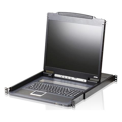 CL3000N console a rack 48,3 cm (19") 1280 x 1024 Pixel Alluminio Nero 1U - Foto 1