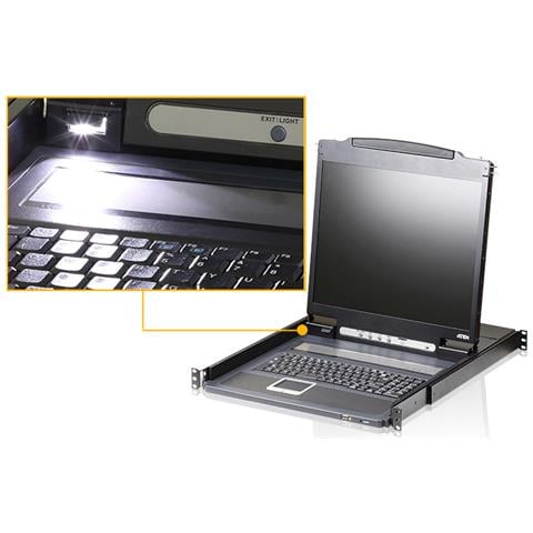 CL3000N console a rack 48,3 cm (19") 1280 x 1024 Pixel Alluminio Nero 1U - Foto 3