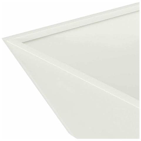 Vaso a Ciotola da Giardino Bianco 50 x 50 x 15 cm Acciaio - Foto 8