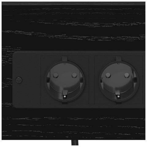 Armadio da Notte con cassetto 2 pcs Rovere nero 41 x 31 x 51 cm - Foto 9