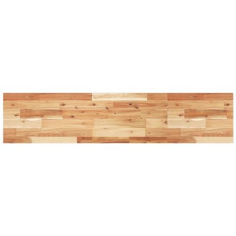 Ripiano a Parete 140x30x2cm Legno Massello Acacia Rifinito Olio - Foto 1