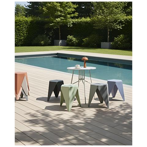 Set Di 4 Sgabelli Da Giardino Karavos Multicolore - Foto 1