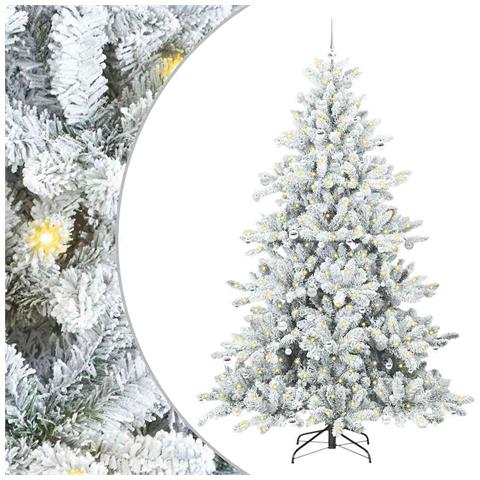 Albero di Natale Artificiale con Rami Pieghevoli Bianco 240 cm - Foto 1