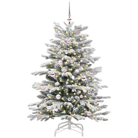 Albero di Natale Artificiale con Rami Pieghevoli Bianco 150 cm - Foto 2