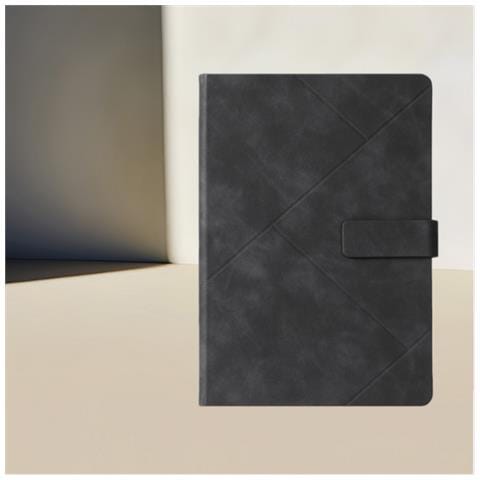 Quaderno Retro Europeo - Diario Vintage Con Chiusura A Fermaglio Black - Foto 2