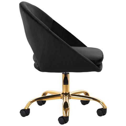 sedia girevole QS-MF18G nera - Foto 4