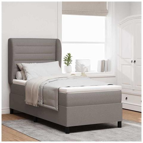 Letto a molle con materasso Talpa 80 x 200 cm Tessuto - Foto 2